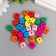 Beads for creativity tree "Alphabet on cubes" set of 30 pcs 1x1 cm