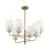 Suspended lamp Freya FR2029PL-06BS Ceramics, 680x680 mm, E14, 6x40W, brass color
