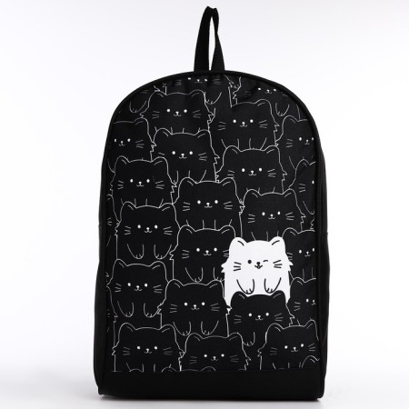 School textile “cats”, 38x14x27 cm, black color-2