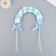 Decor for the creativity "Arka from Pompons" White and Blue 20x14 cm