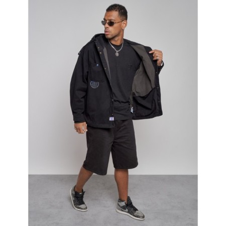 Jeaning jacket men's, size 56, black color-9