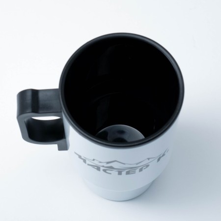 Thermal circle, 450 ml, car "Master K", retains heat 4 hours, 12x17cm, white-2