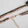 Set 2 objects: earrings, unison beads rectangles, black color in gold, 80cm