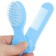 Hair care kit: comb and brush "Flower", Blue Color