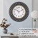 Walls Wall interior, silent, d-29 cm, black with gold