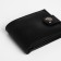 Male purse for magnet, department for bills, for maps, for coins, black color