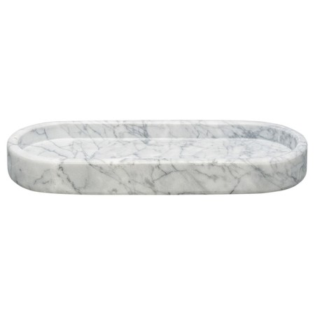 Bergenson Bjorn Marm tray, white marble, 25x10 cm-3