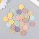 Decor for creativity to the leatherette "Smiles" set of 30 pcs 1.7x1.7 cm