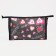 Cosmetic bag with lightning, black color