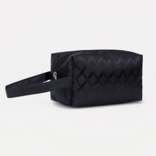 Cosmetic bag with lightning, black color