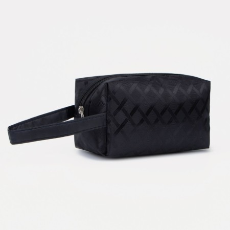 Cosmetic bag with lightning, black color