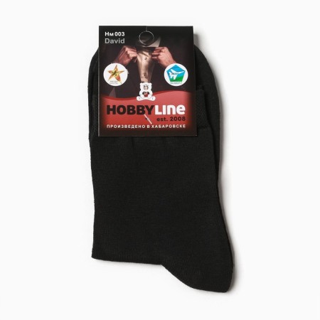 Male David socks, black color, size 29-2