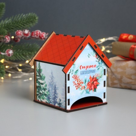 New Year's tea house "Fairytale well -being" 10.5x9.5x12 cm