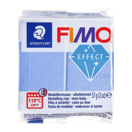 Plastic-polymer clay baked 57g Fimo Effect blue metallic 8010-31-1