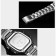 Men's washing watches, D-4.4 cm, alarm clock, calendar, metal strap, silver