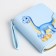 Children's wallet with lightning, blue color