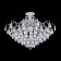 Chandelier Chabrol 9x40W E14 silver 75.5x51.9cm