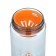 Water bottle, 550 ml, 22.5 x 6.7 cm, sieve, white