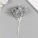 Artificial plant for creativity "forget -me -nots" 1 bouquet = 6 branches silver 13.5 cm