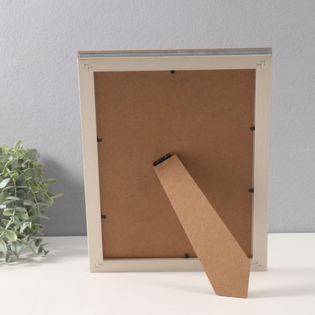 Photo frame Plastic format A4 cm "Gabriel" blue with a gold strip of 2.2x25x33.7 cm-3