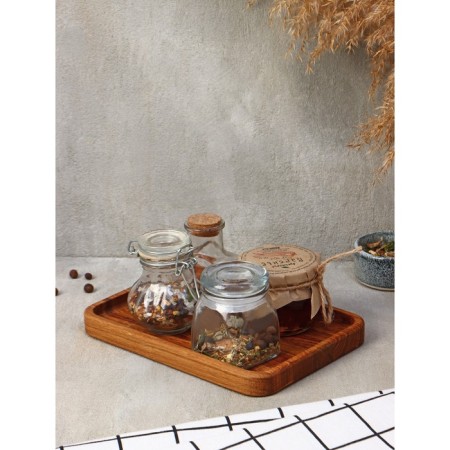 ADELICA tray, 21 × 15 × 2 cm, oak