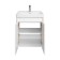 Tumbling under the Aquaton sink Scandil Doors, 55 cm, white gloss color, oak Verona