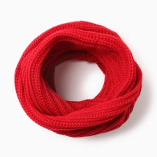 Snood for children, raspberry color, size 108x26 cm