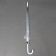Umbrella - a semiautomatic “frame” cane, 8 knitting needles, r = 45 cm, color mix