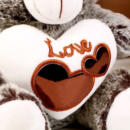 Soft toy "Mishutka with the heart", 25 cm, color mix-3