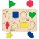 Sorter wooden developmental geometric shapes EWA