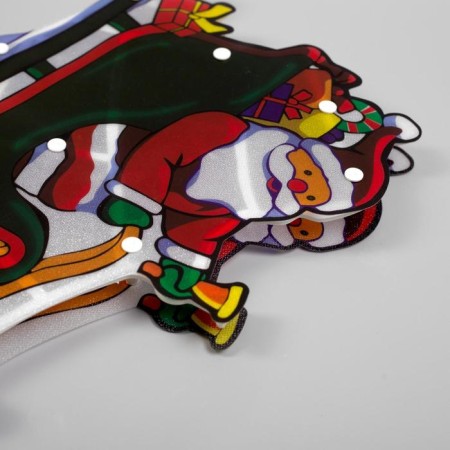 LED figure "Santa Claus in a sleigh" 45 × 24 cm, plastic, 220 V, glow of multi (RG/RB)-2