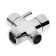 Zein Z742 divertor, for the mixer, zinc body, with a round nut, color chromium