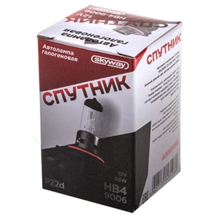 Car lamp SkyWay satellite HB4/9006, 12 V, 55 W, P22D, 1 pc, S09101056-2