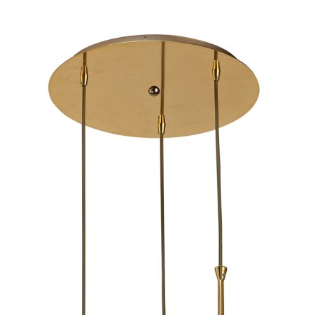 Suspended chandelier Mantra Jazz, E27, 3x20W, 800 mm, gold color-4