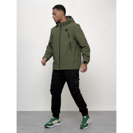 Male spring jacket, size 56, khaki color-9