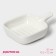 Ceramic sauce with the handle of the frying pan, 50 ml, 10.5 × 7.2 cm, white color