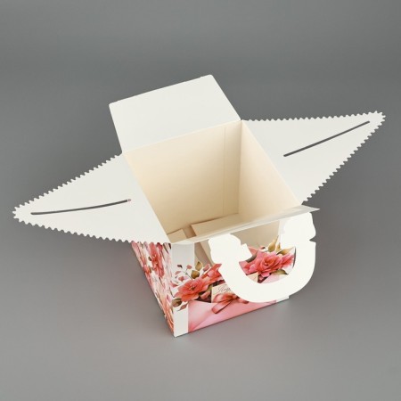 Box the team "Flower message" 14 x 16 x 14 cm-5