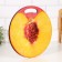 Board cutting and serving round kitchen "peach in context", 25.5 cm