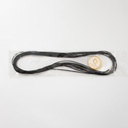 Leather lace d = 1.5 mm, 50 cm, black color-1