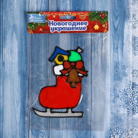 Glass sticker "Jewelry in the skate" 10x14 cm-2