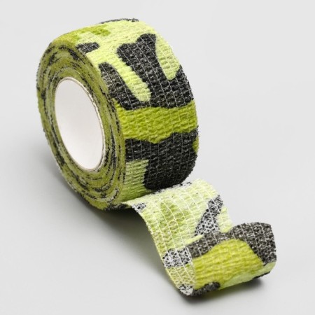 Self -fixing "camouflage", 2.5 cm, max. Extensibility 4.5 m, green mix