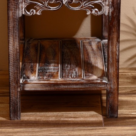 Tumbling "Old Bali" 40x40x60 cm, wood of Albezia, light brown-2