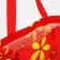 Household bag without fastening, red color