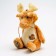 Soft toy "Dragon", brown color