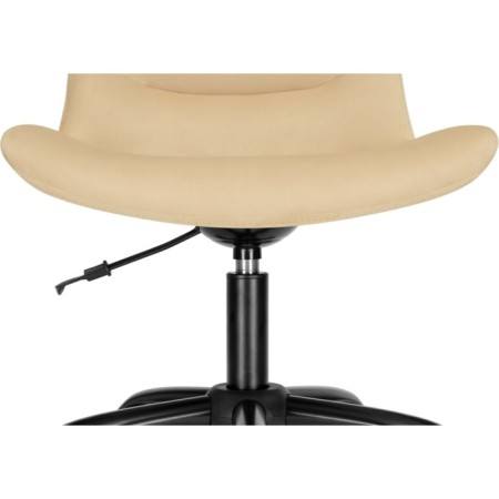 Computer chair Ordi Metal/velor, black/beige 56x65x85 cm-5