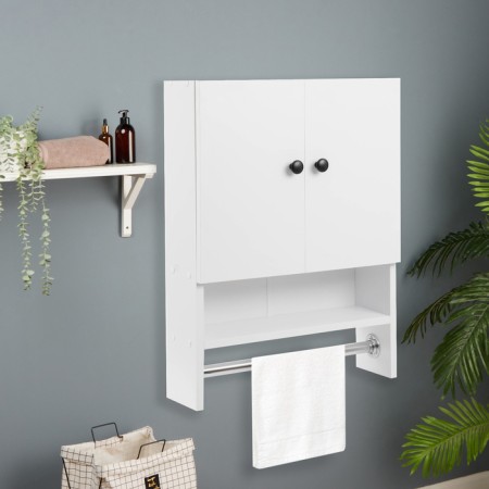 Bathroom cabinet, white, white, 48.6 x 65 x 15 cm