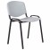 Stool Staff ISO Plast CF-009, black frame, gray plastic