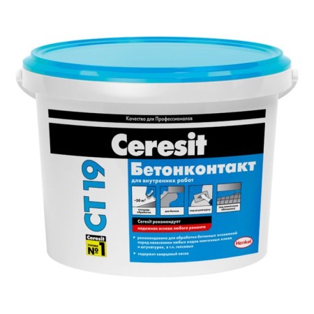 Primer concrete contact for internal work "Ceresit ST19", 15 kg (44 pcs/PAL)