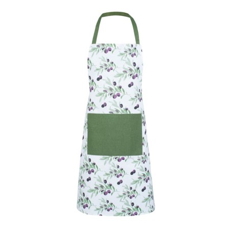 Apron Women's Black Olives, size 60x80 cm, green color-1