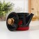 Hot teapot, 1 l, fixed handle, induction, red-black color, mixture